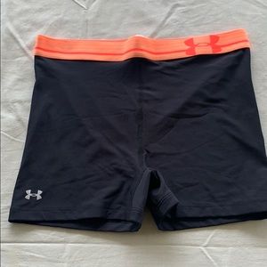 Under Armour Black Spandex Athletic Shorts